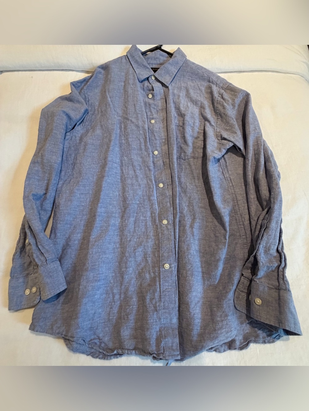Banana Republic Men's Chambray Blue Button-Down Shirt